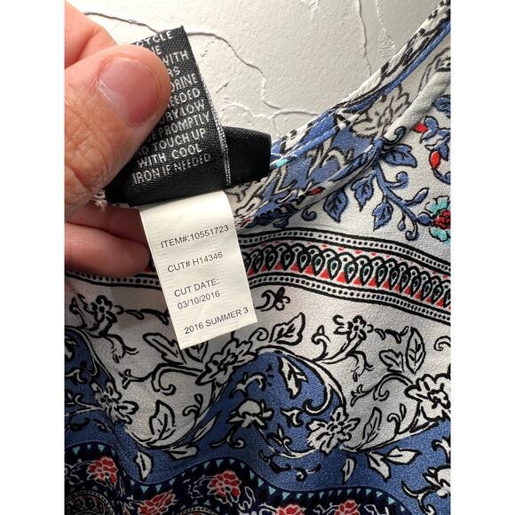 Torrid paisley fair isle printed lightweigh tank top womens 5 boho chic bohemian - Picture 4 of 7